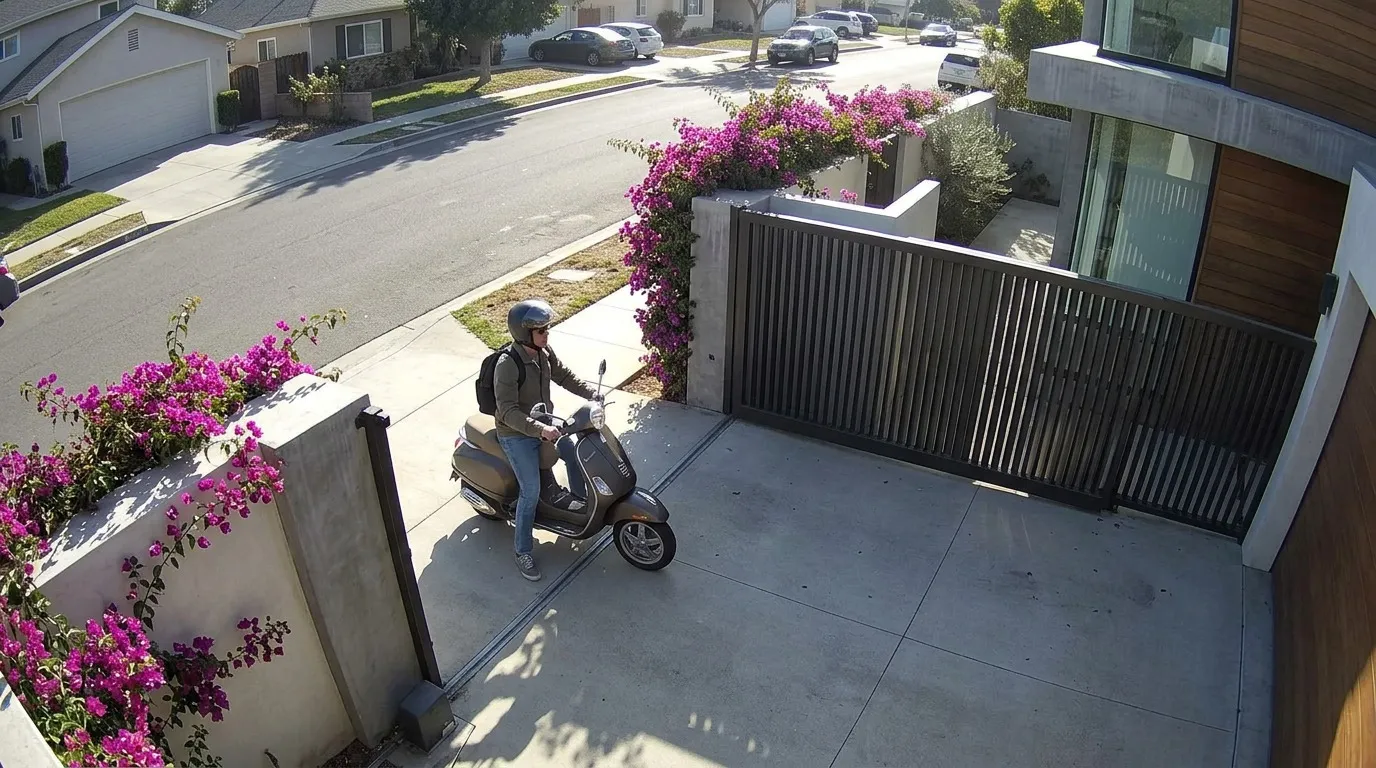 Front gate camera